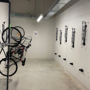 Vertical bike racks 